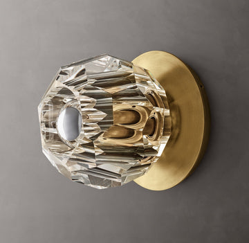 Boule De Clear Crystal Ball Petite Wall Sconce Elegant Wall Lamp