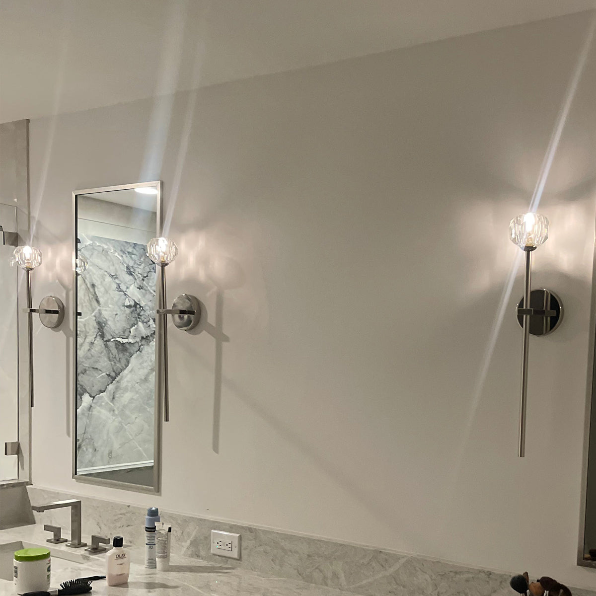 Boule De Smoke Crystal Ball Wall Sconce Elegant Lighting for Living Room