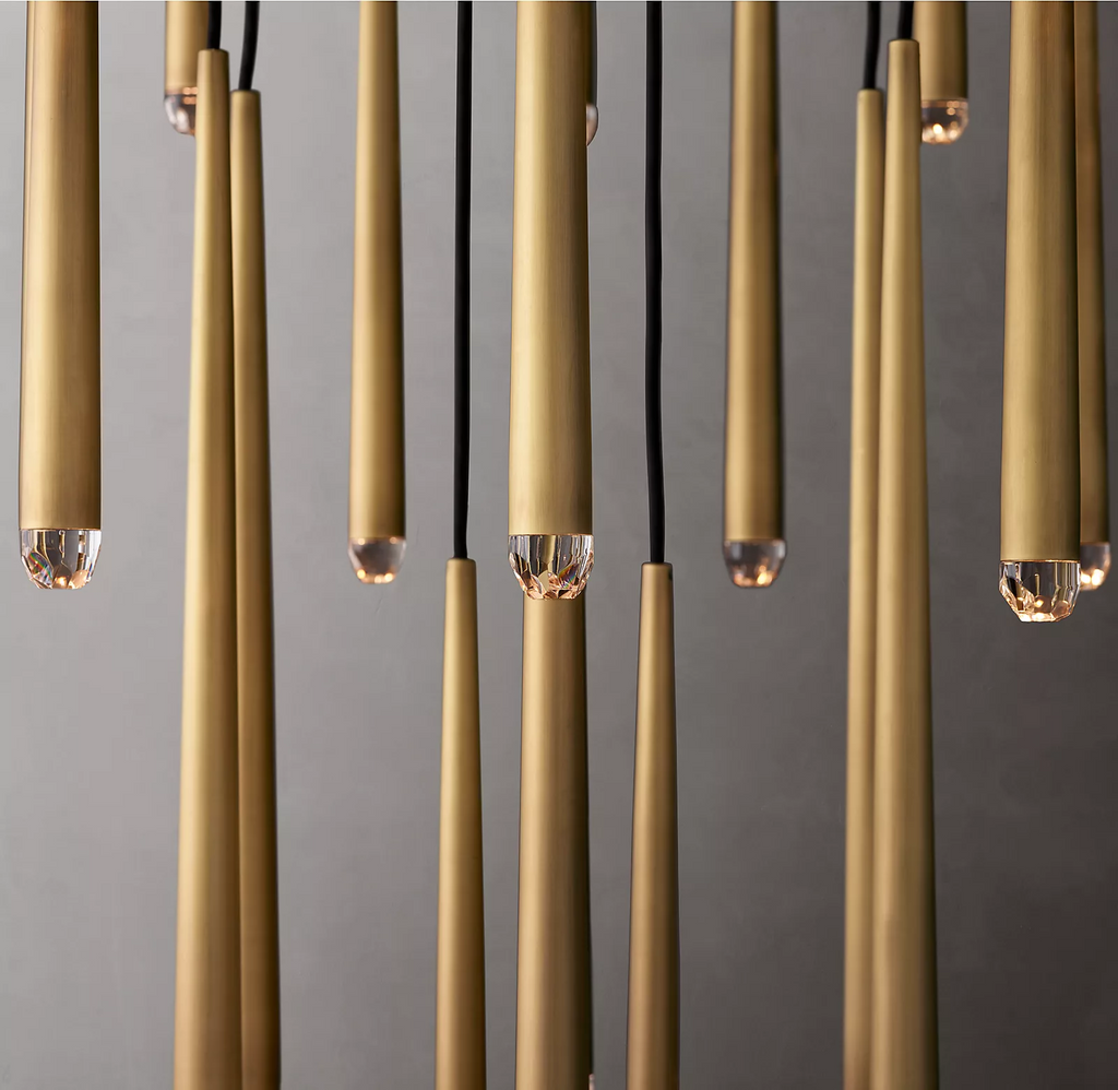 Aquitaines Contemporary Round Chandelier 48" Decorative Lighting