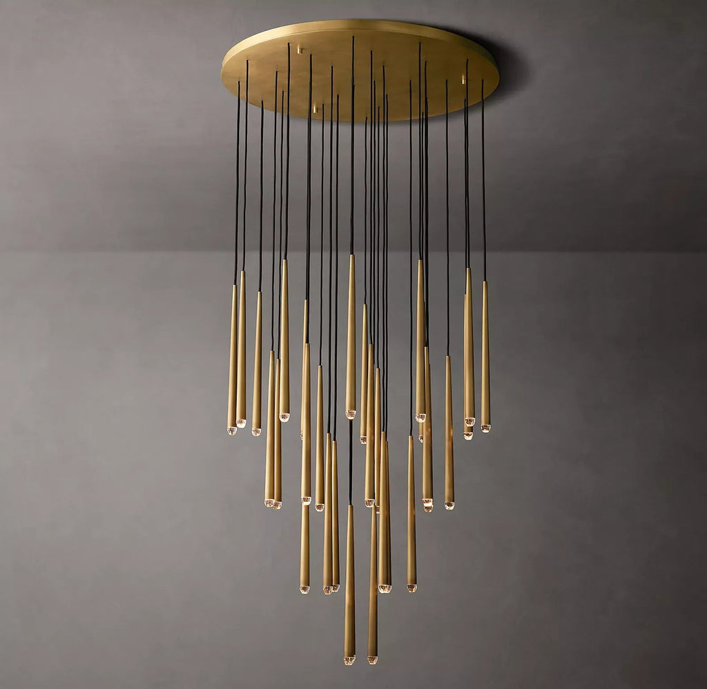 Aquitaines Contemporary Round Chandelier 48" Decorative Lighting