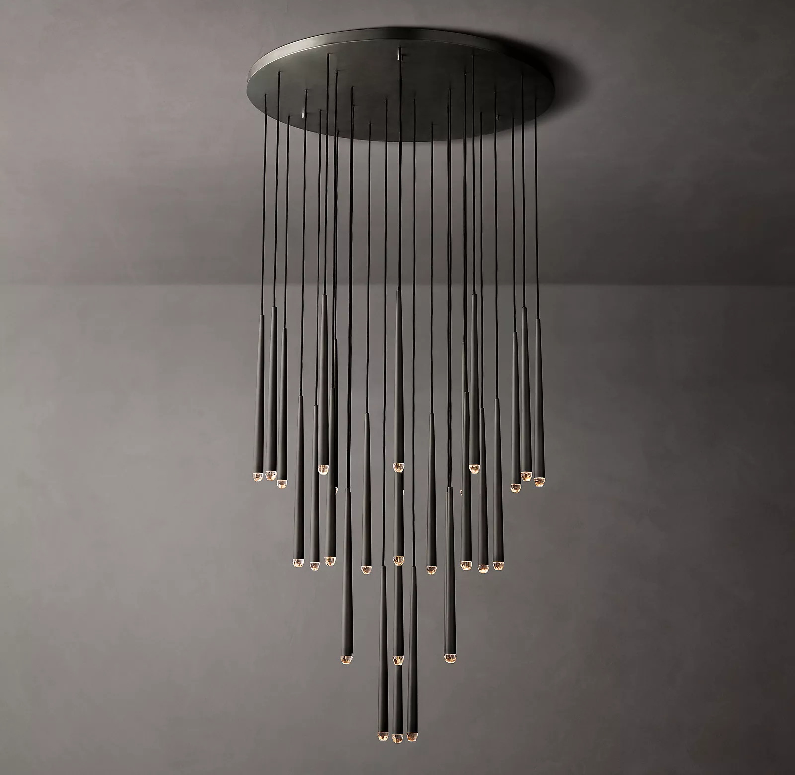 Aquitaines Contemporary Round Chandelier 48" Decorative Lighting