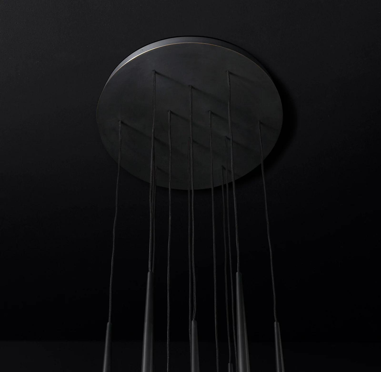 Aquitaines Elegant Round Modern Chandelier Ceiling Light 24"