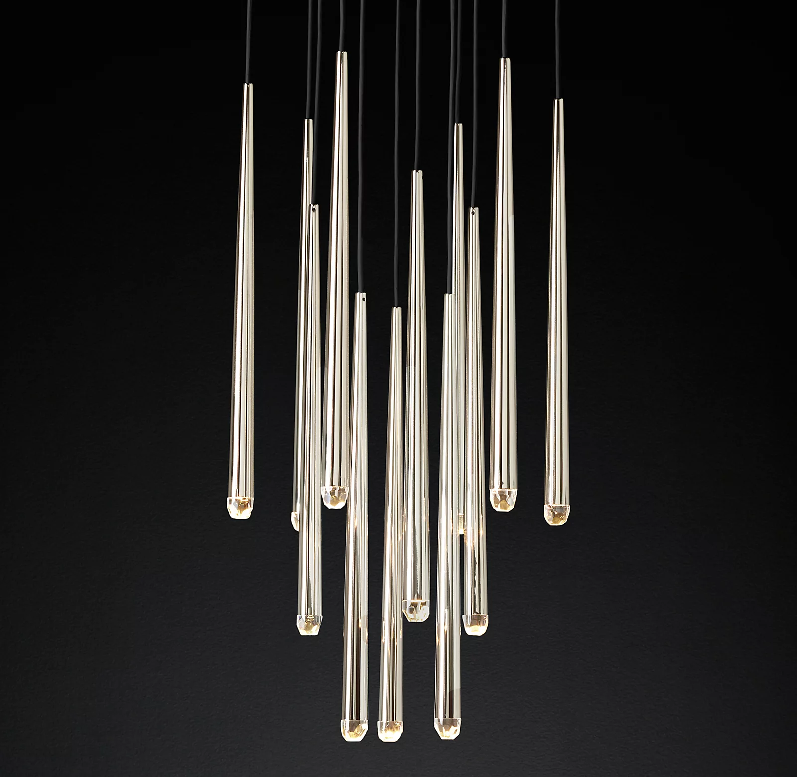 Aquitaines Elegant Round Modern Chandelier Ceiling Light 24"