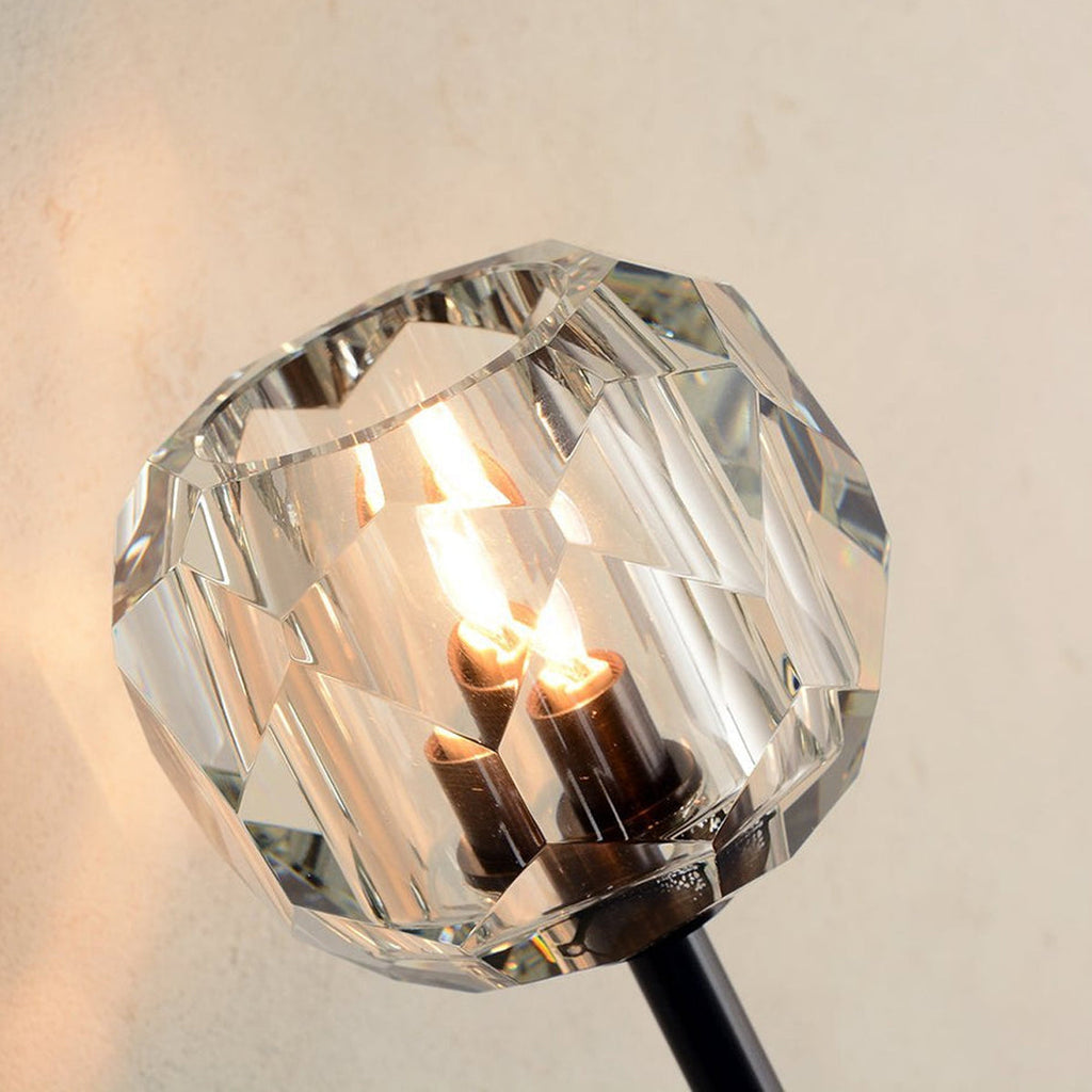 Boule De Smoke Crystal Ball Wall Sconce Elegant Lighting for Living Room