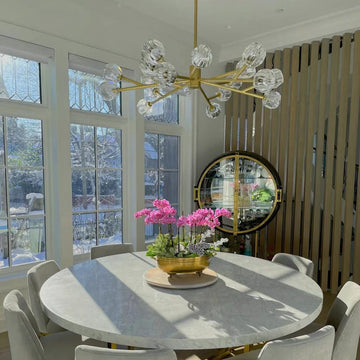 Boule De Cristal Glass Ball Modern Round Chandelier 36