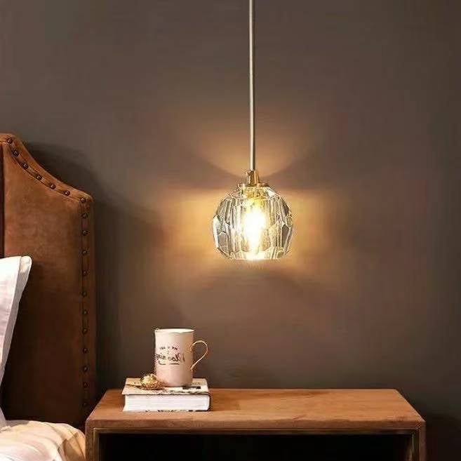 Boule De Cristal Clear Glass Rod Pendant Light Modern Decorative Lighting