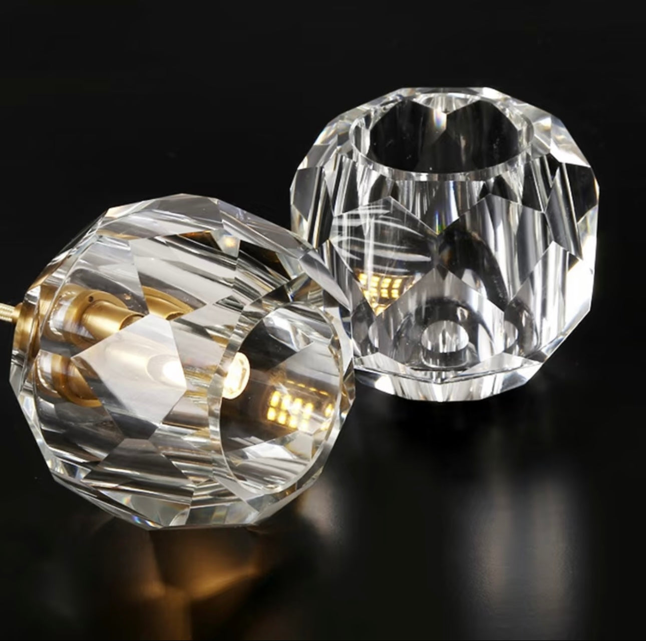 Boule De Cristal Clear Glass Rod Pendant Light Modern Decorative Lighting