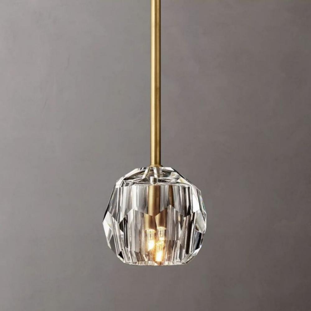 Boule De Cristal Clear Glass Rod Pendant Light Modern Decorative Lighting