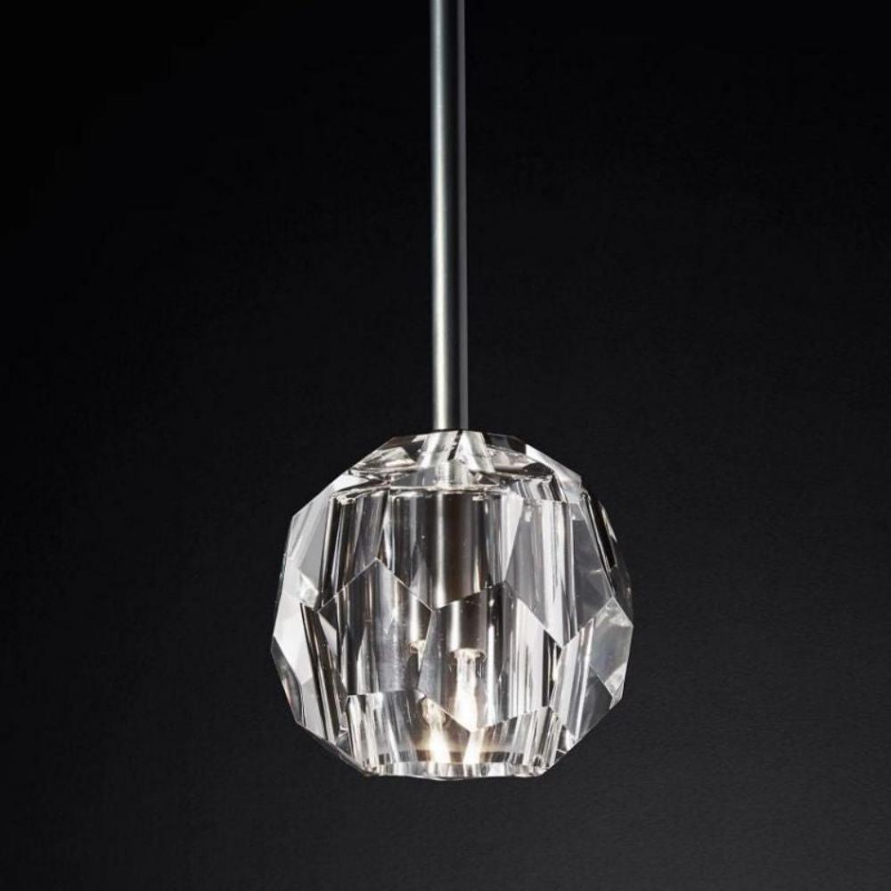 Boule De Cristal Clear Glass Rod Pendant Light Modern Decorative Lighting