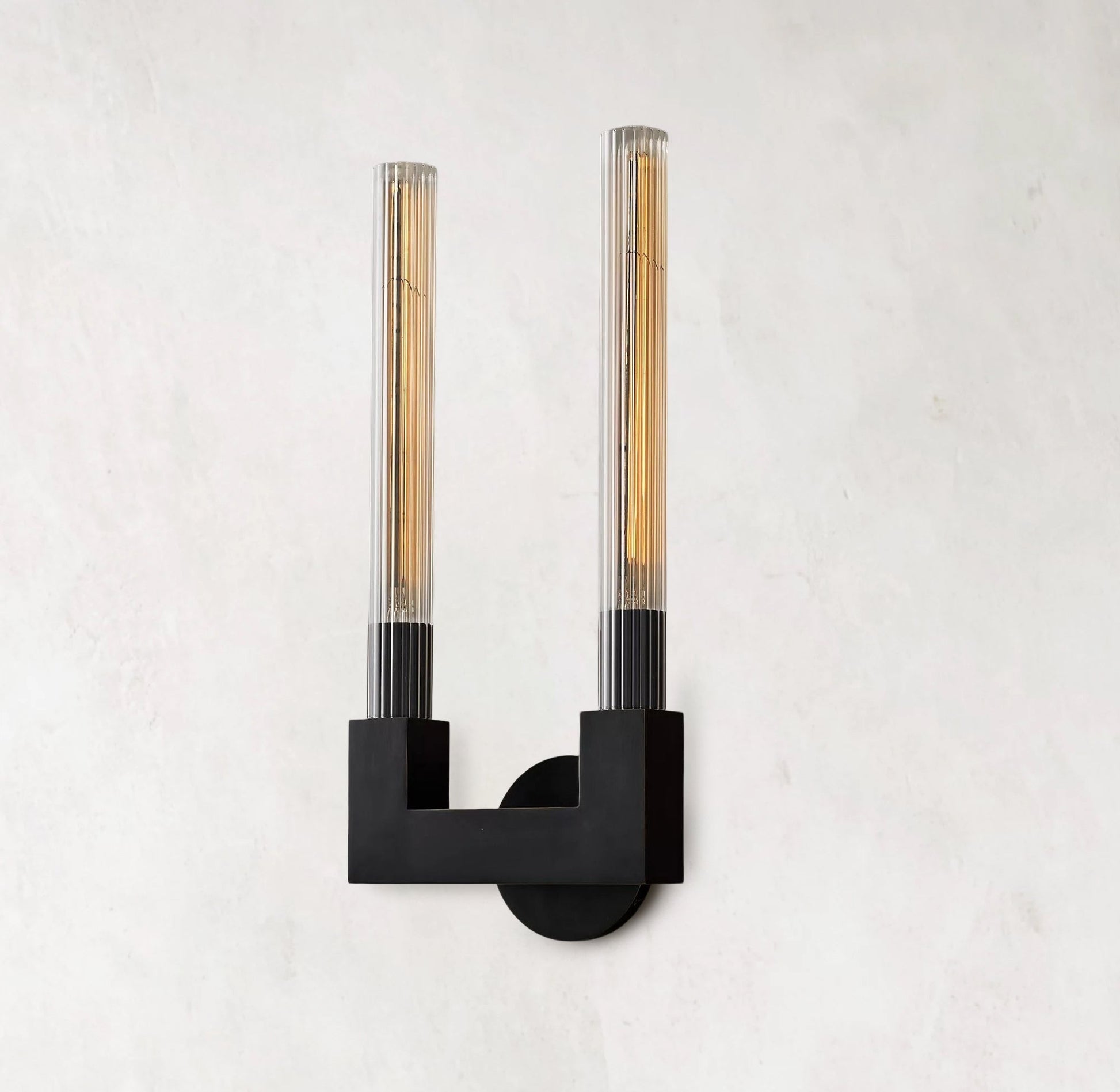 Cannele Double Head Candlestick Wall Sconce Elegant Design