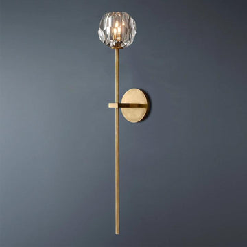 Boule De Long Rod Crystal Wall Sconce Modern Lighting for Living Room