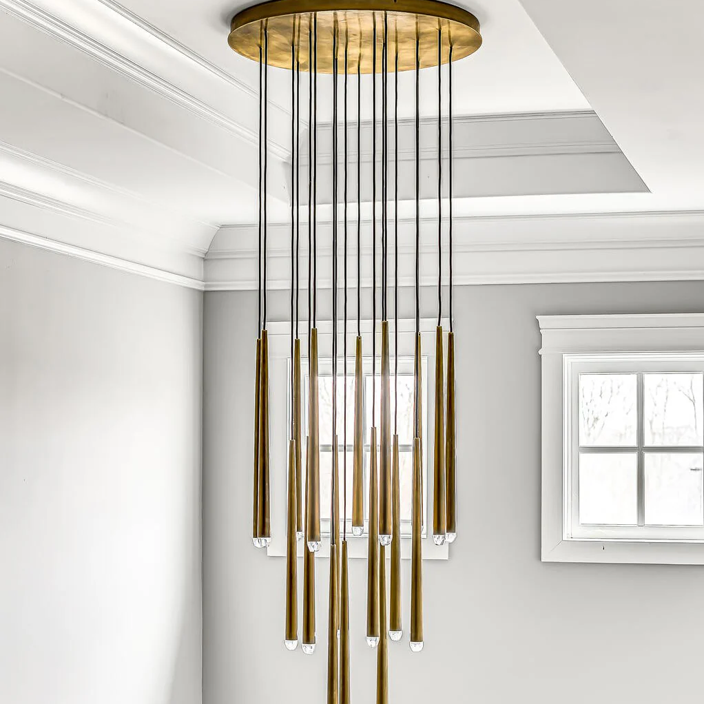 Aquitaines Luxury Modern Round Chandelier Lighting 30"