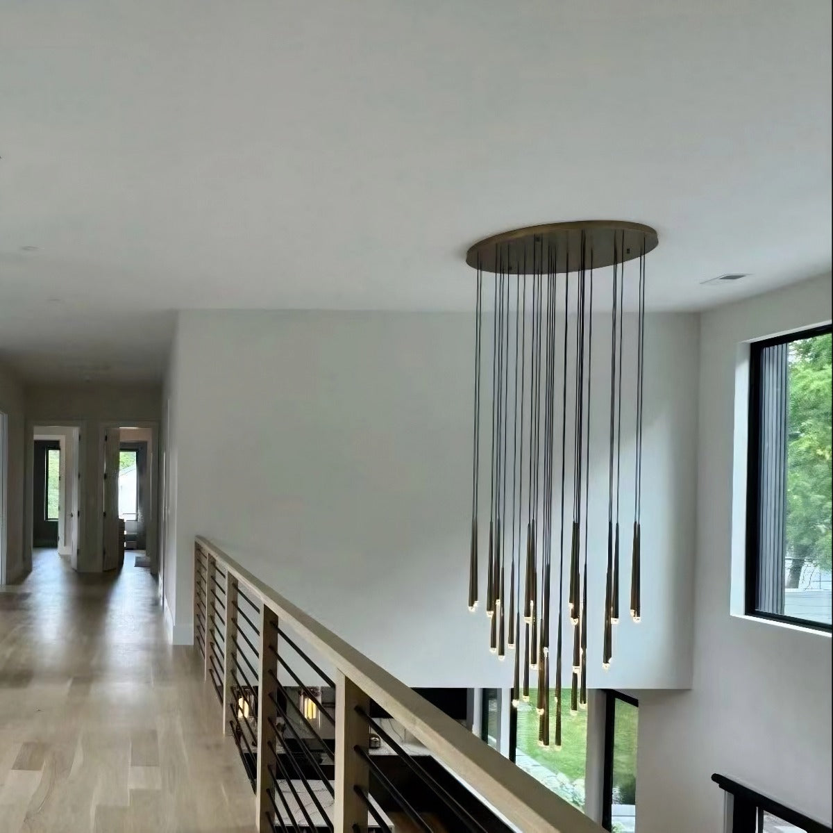 Aquitaines Contemporary Round Chandelier 48" Decorative Lighting