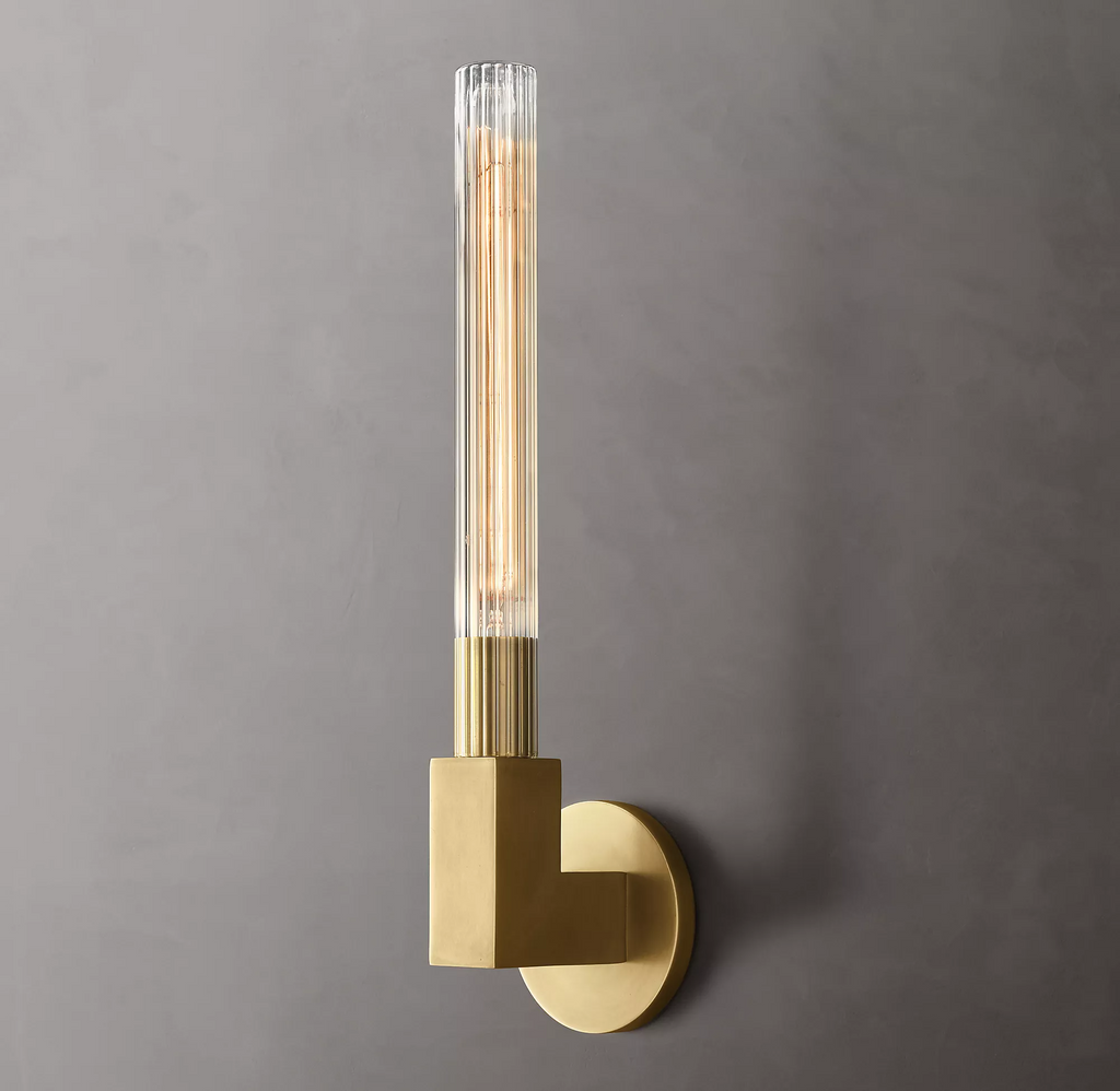 Cannele Single Head Outdoor Wall Sconce Light for Porch