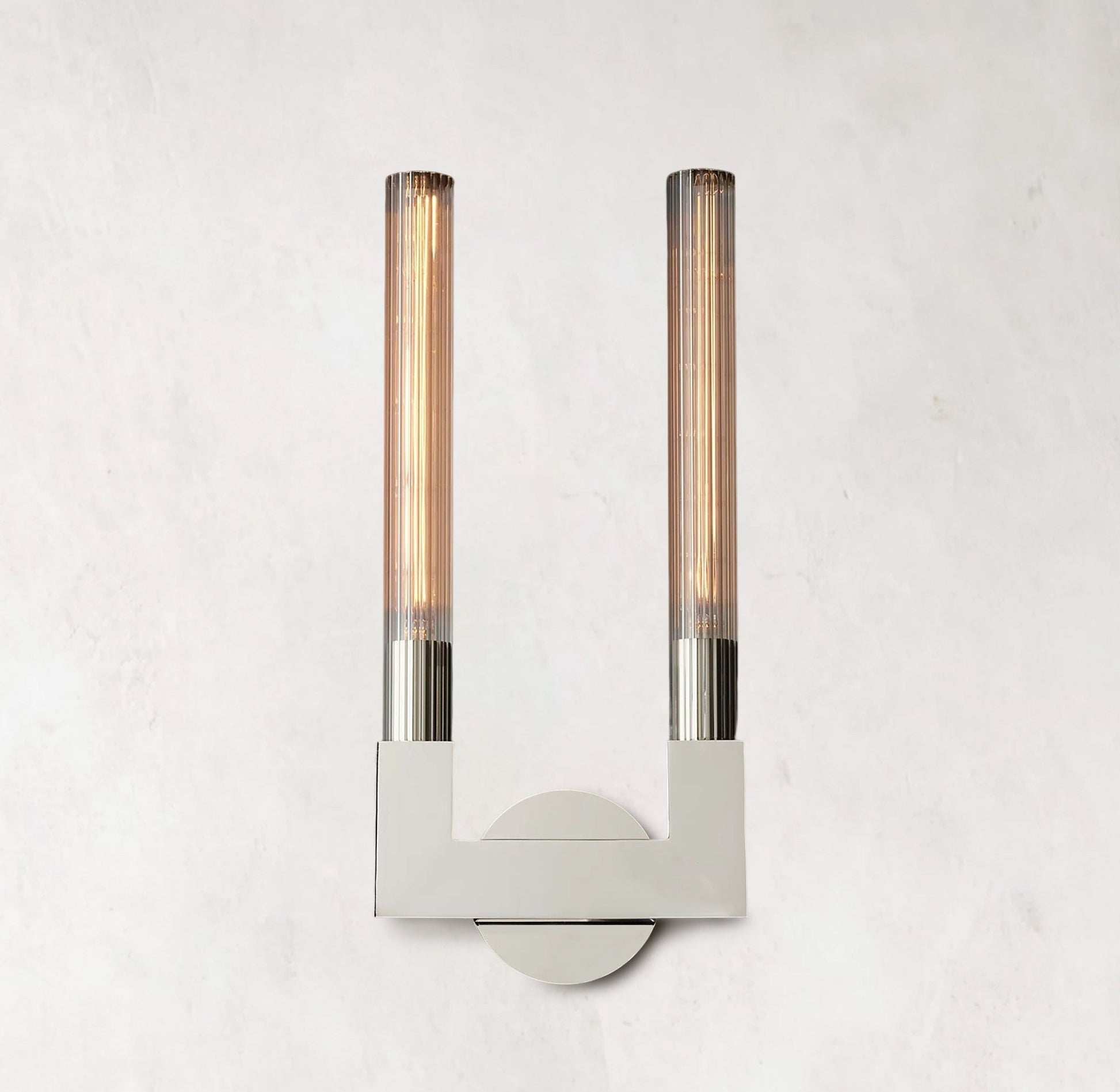 Cannele Double Head Candlestick Wall Sconce Elegant Design