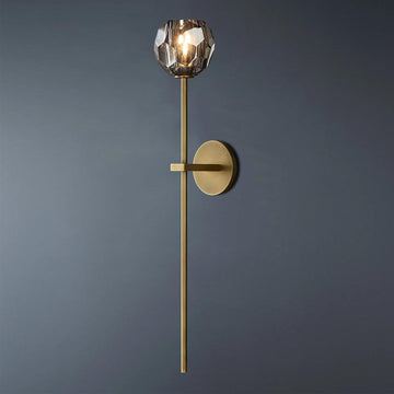 Boule De Smoke Crystal Ball Wall Sconce Elegant Lighting for Living Room