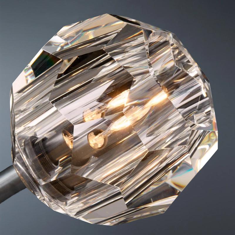 Boule De Long Rod Crystal Wall Sconce Modern Lighting for Living Room