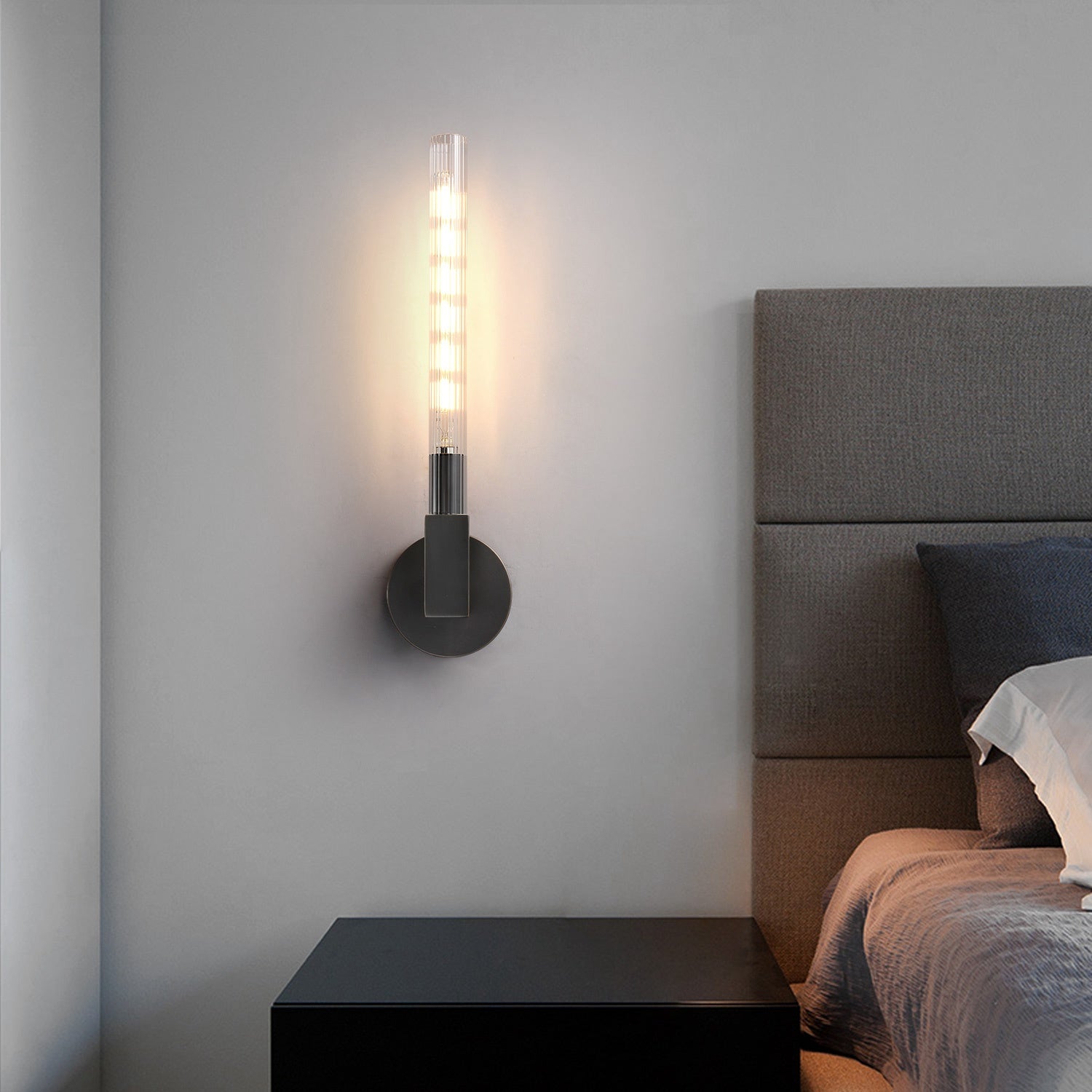 Cannele Single Head Outdoor Wall Sconce Light for Porch