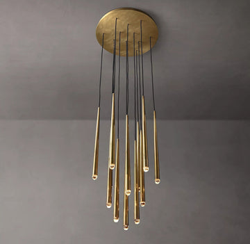 Aquitaines Elegant Round Modern Chandelier Ceiling Light 24
