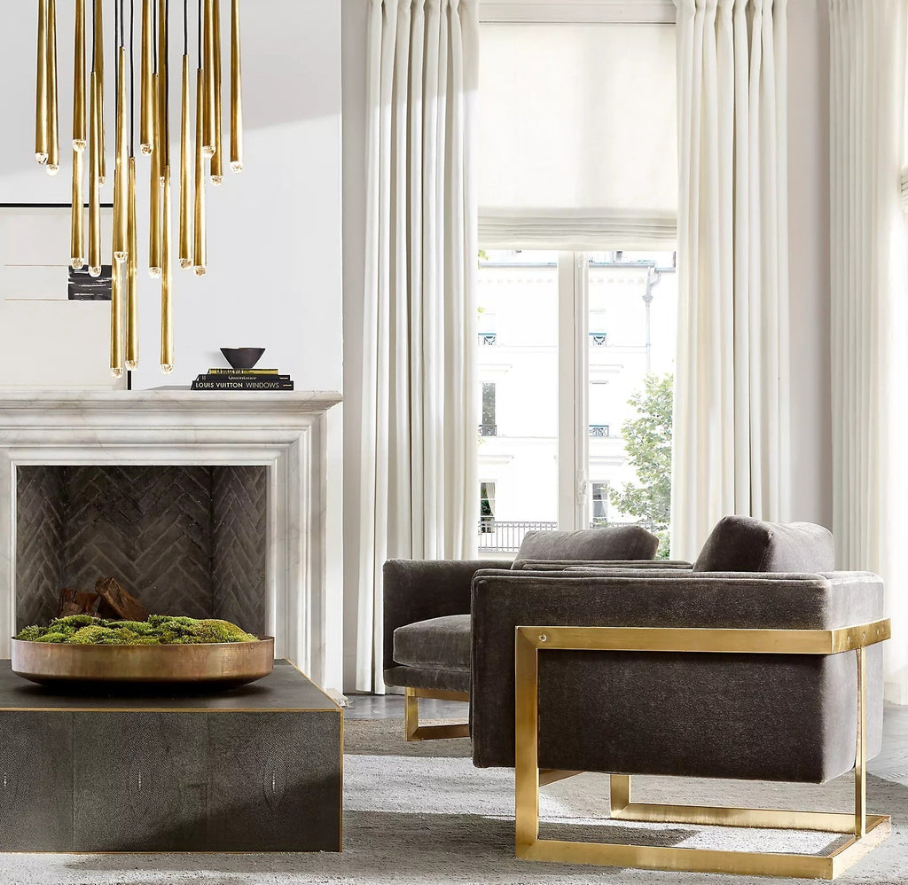 Aquitaines Luxury Modern Round Chandelier Lighting 30"