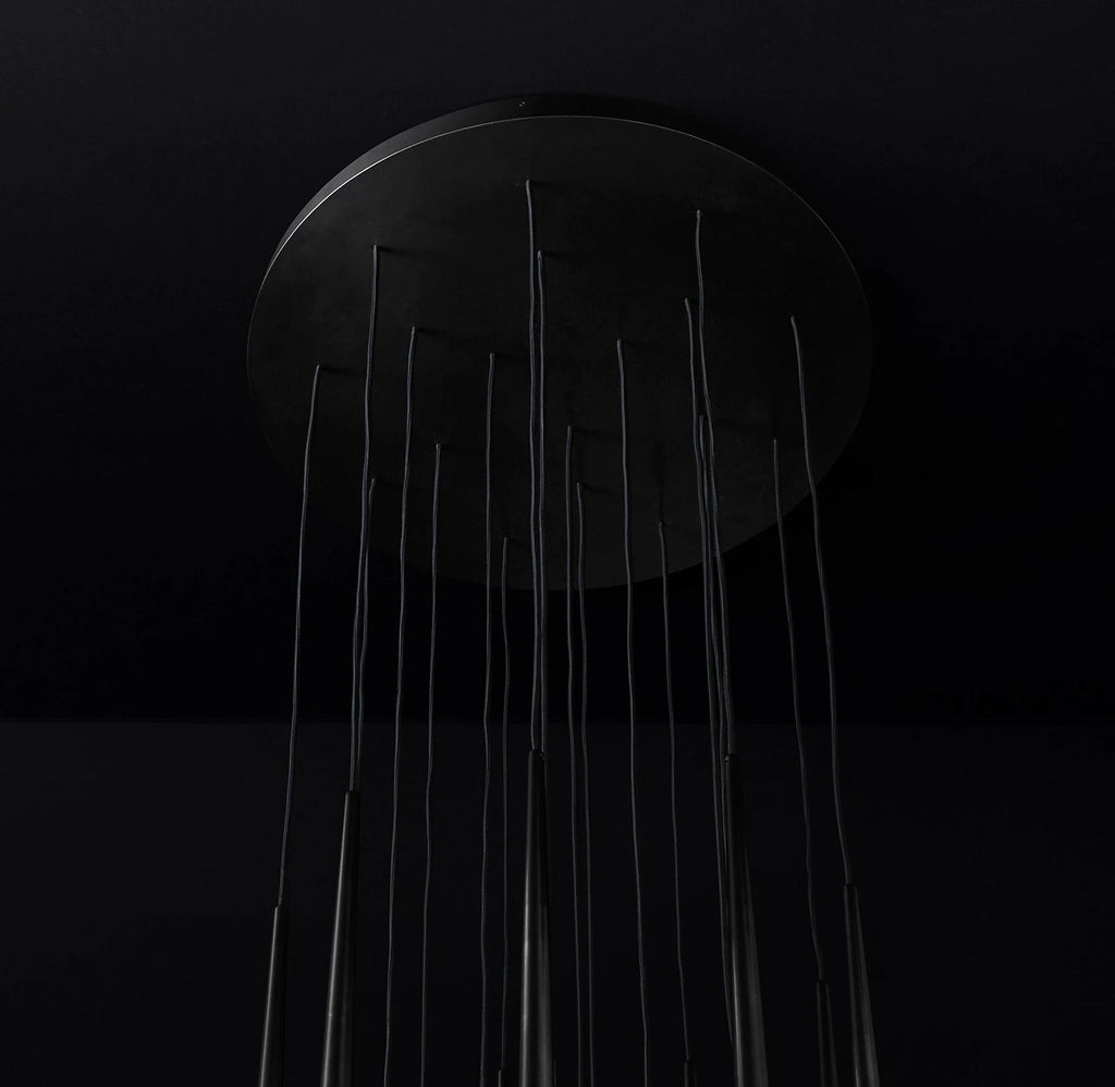 Aquitaines Luxury Modern Round Chandelier Lighting 30"