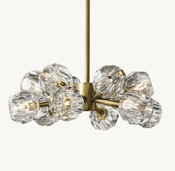 Boule De Cristal Clear Glass Round Chandelier Lighting 24