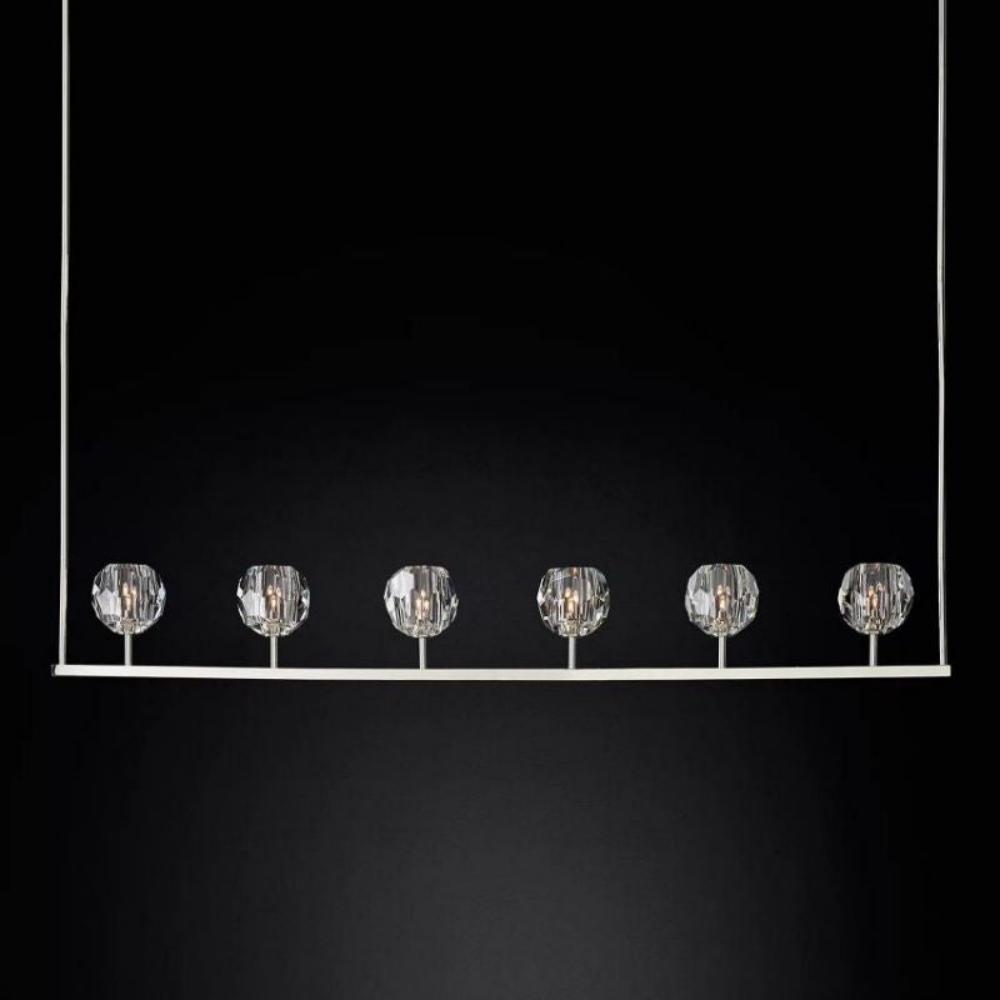 Boule De Clear Cristal Linear Chandelier Lighting Modern Decorative 60"