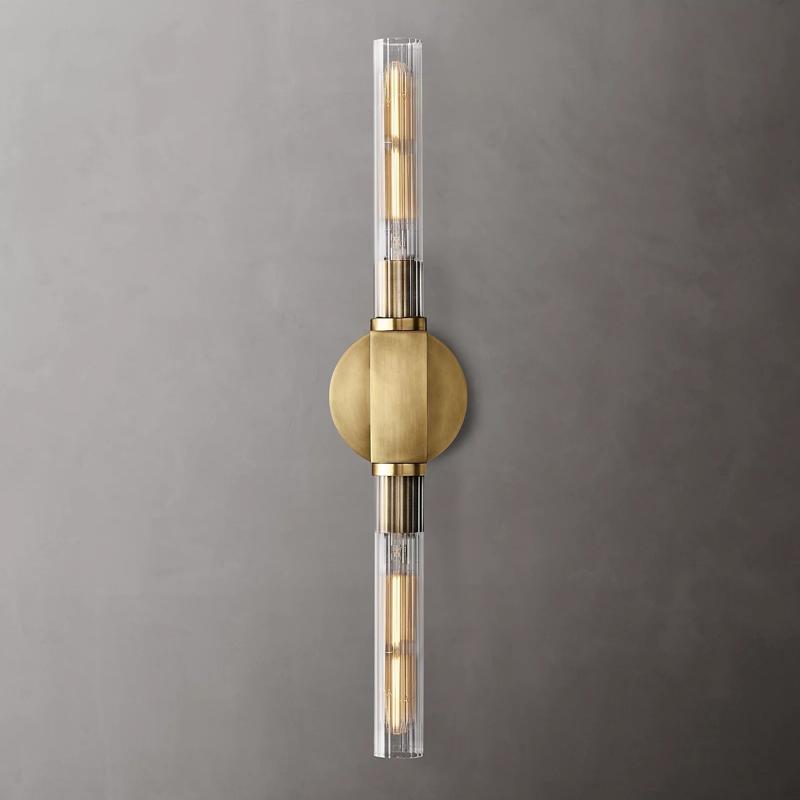 Cannele Double Head Candlestick Wall Sconce Light for Living Room