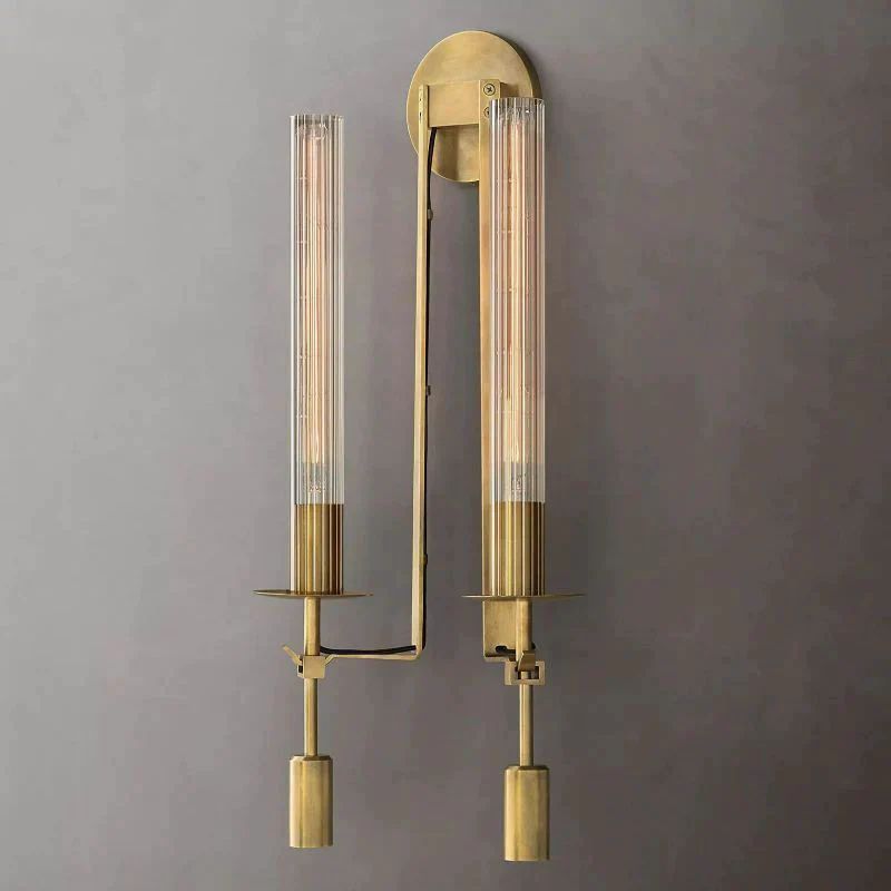 Cannele Double Wall Sconce Light for Hallway