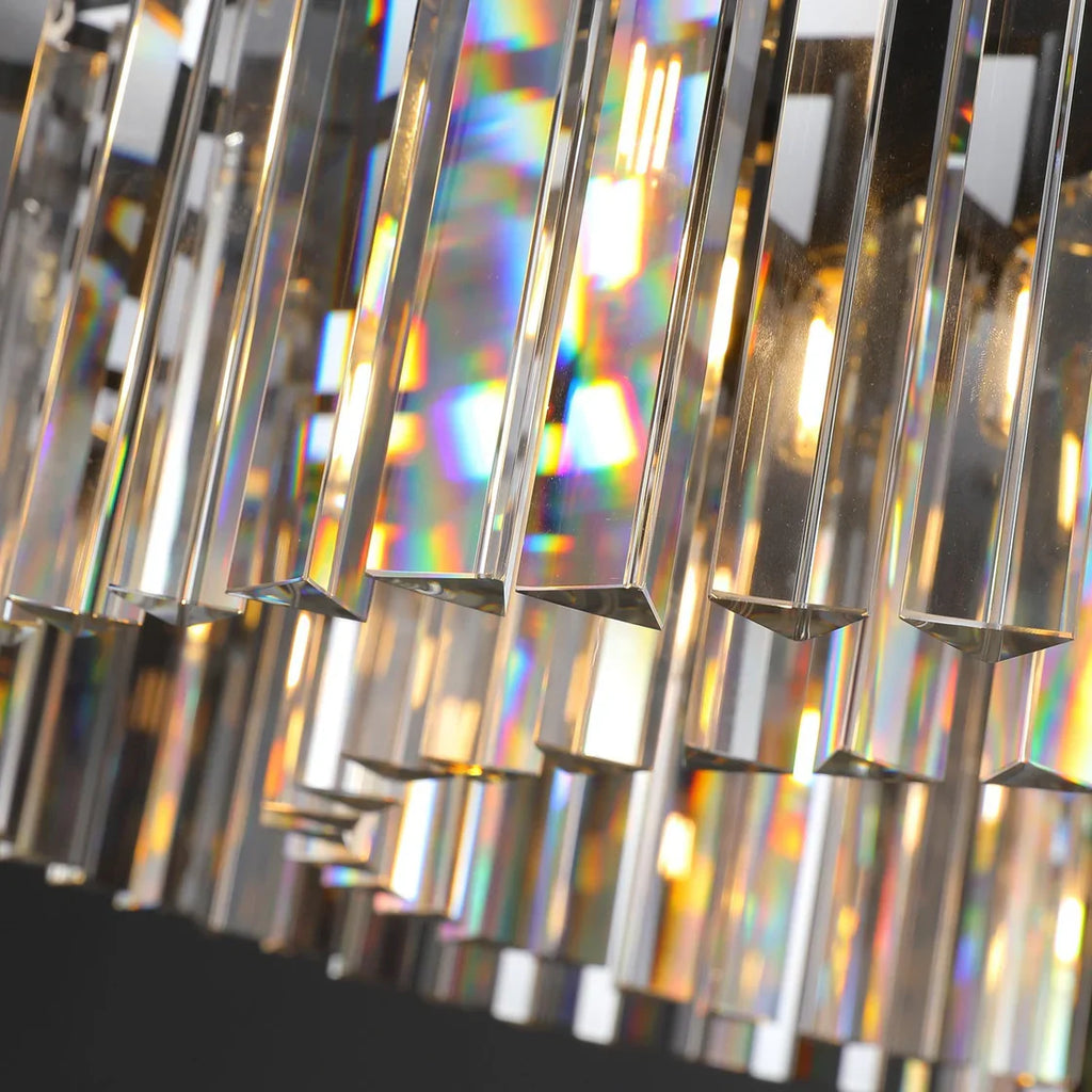 1920s Odeon Elegant Crystal Round Chandelier Lighting for Living Room