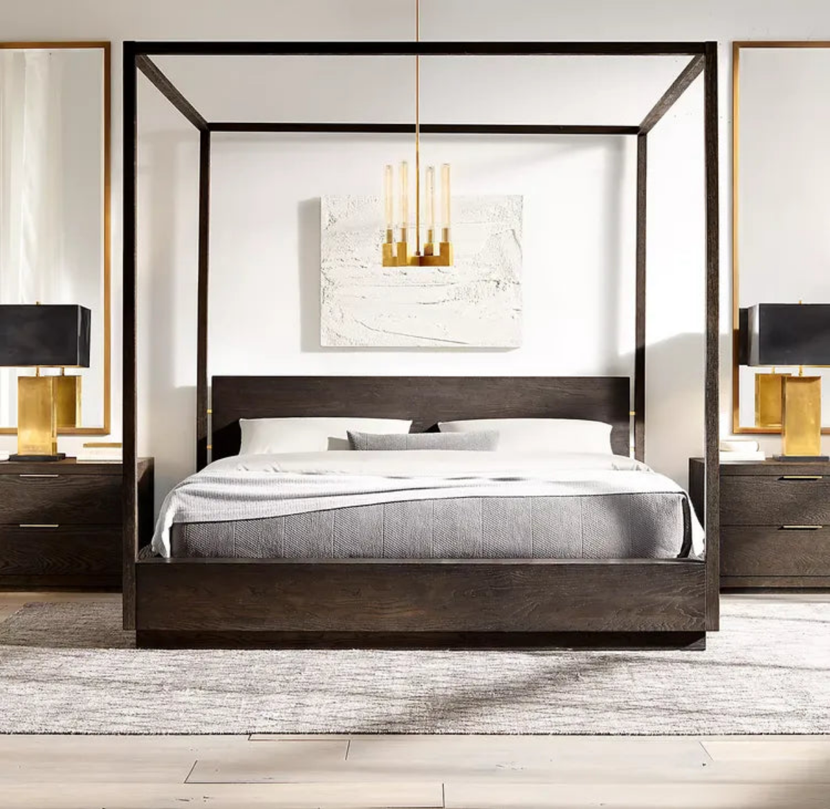 Cannele Rectangular Pendant Lighting Fixture