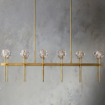 Boule De Crystal Ball Glass Linear Chandelier 60