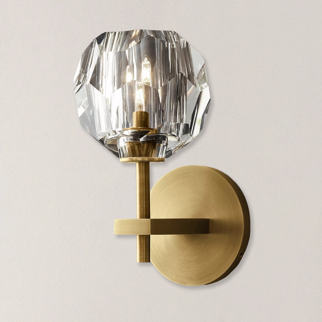 Boule De Clear Glass Elegant Wall Sconce Lighting