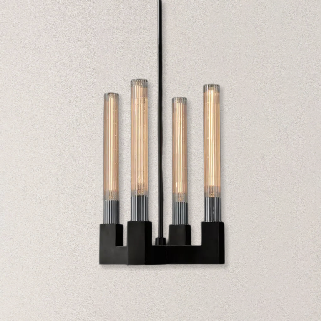 Cannele Rectangular Pendant Lighting Fixture