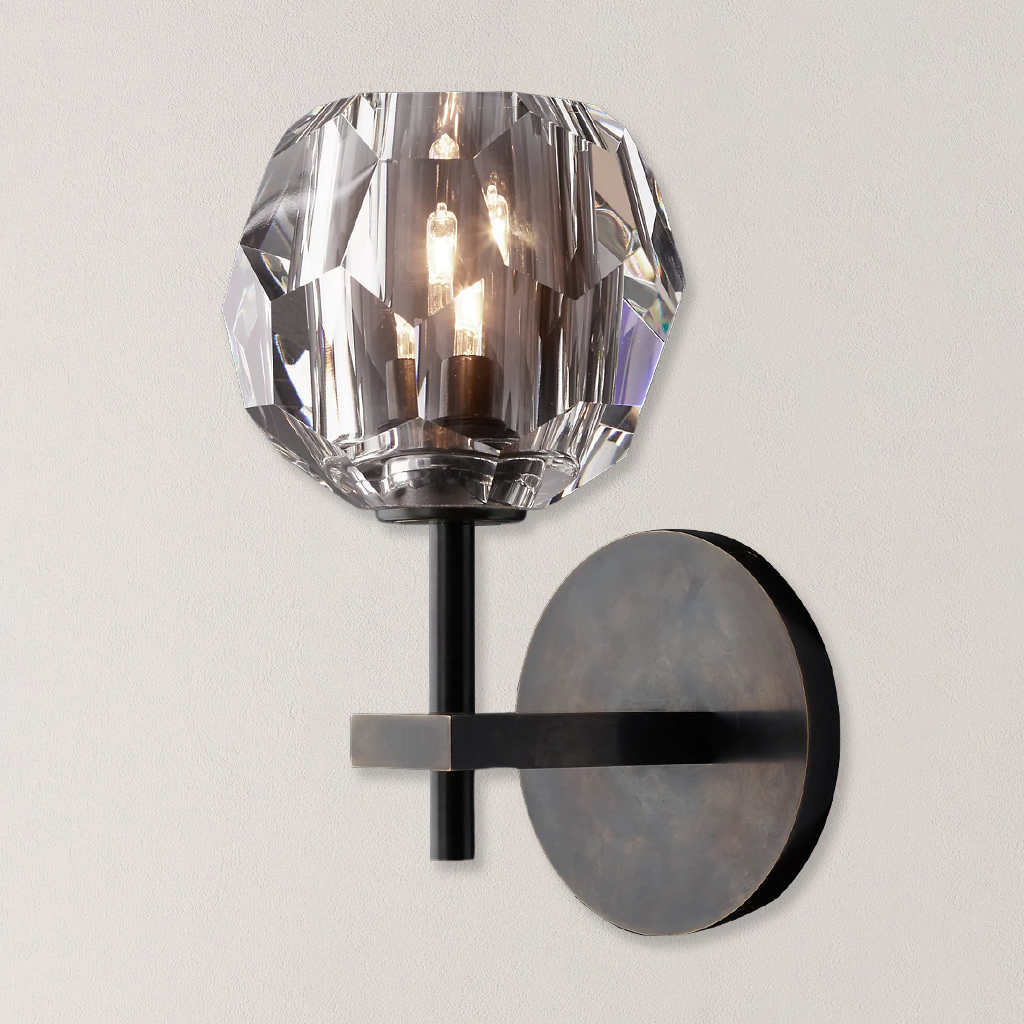 Boule De Clear Glass Elegant Wall Sconce Lighting
