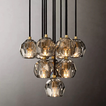 Boule De Crystal Ball Cluster Chandelier D14
