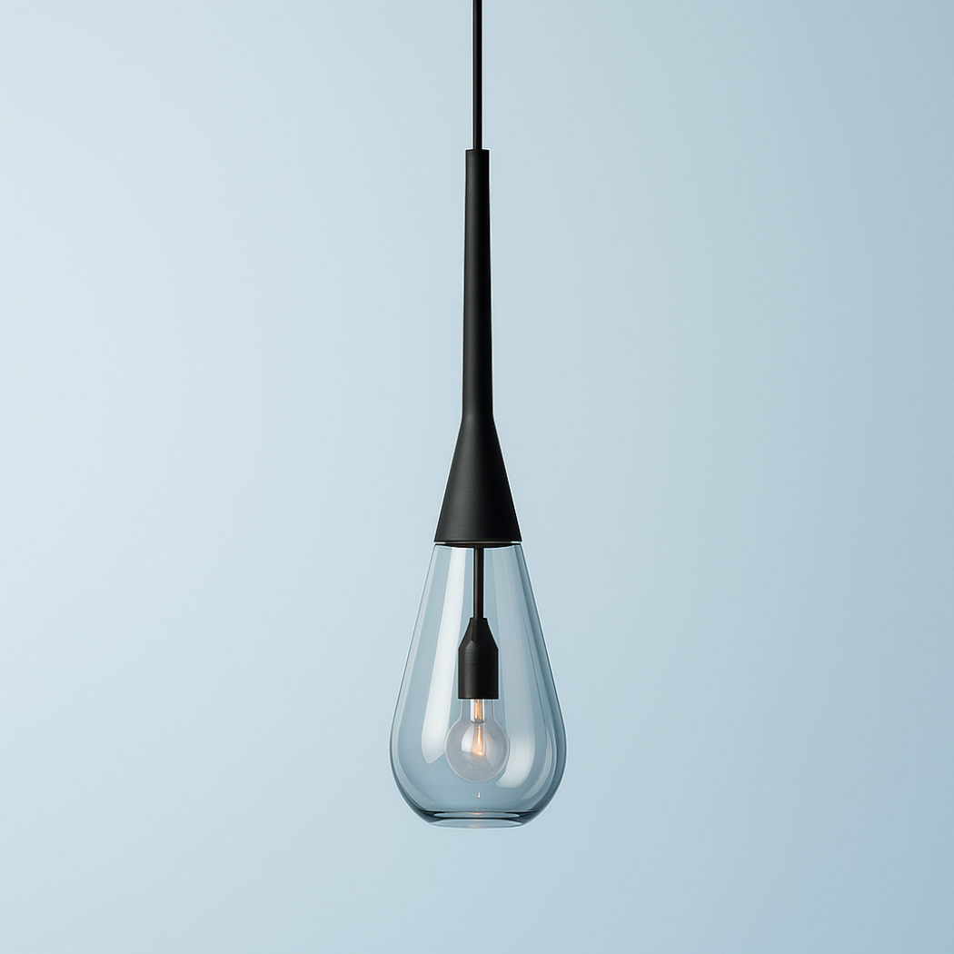 Teardrop Glass Pendant Light