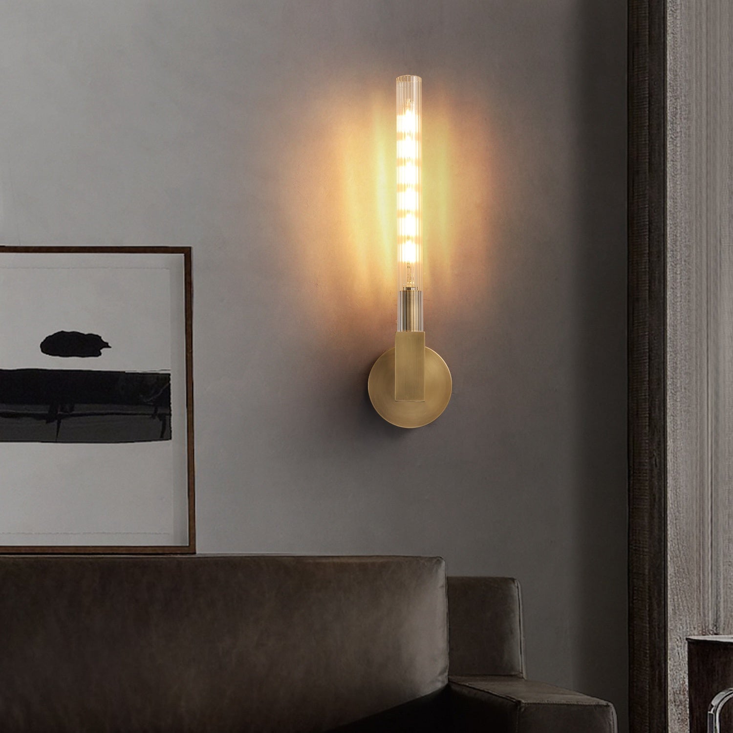 Cannele Single Head Outdoor Wall Sconce Light for Porch