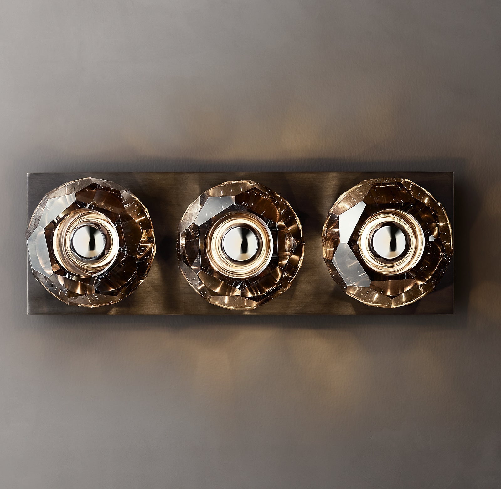 Boule De Smoke Crystal Linear Wall Sconce Modern Decorative Lighting