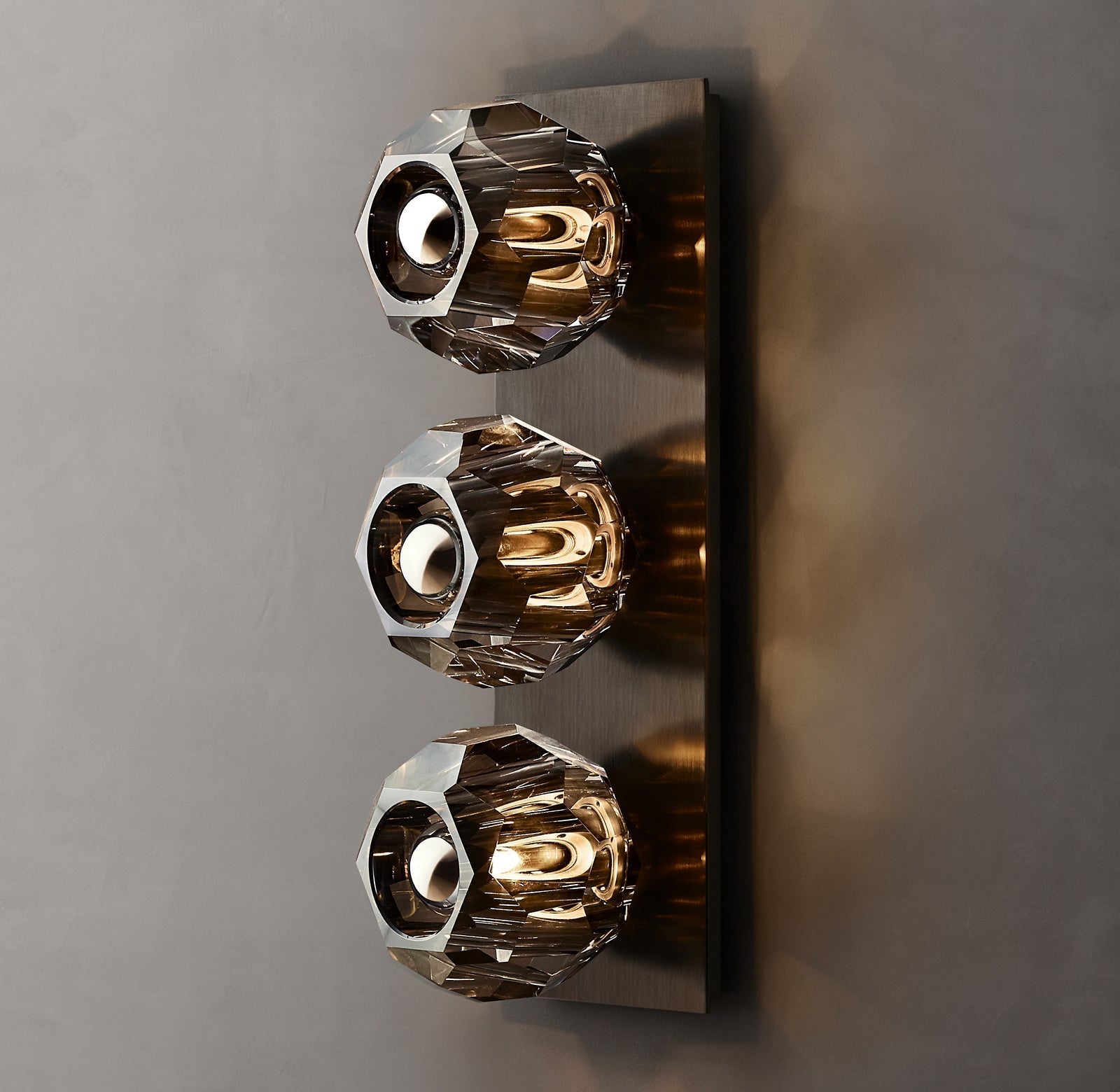Boule De Smoke Crystal Linear Wall Sconce Modern Decorative Lighting