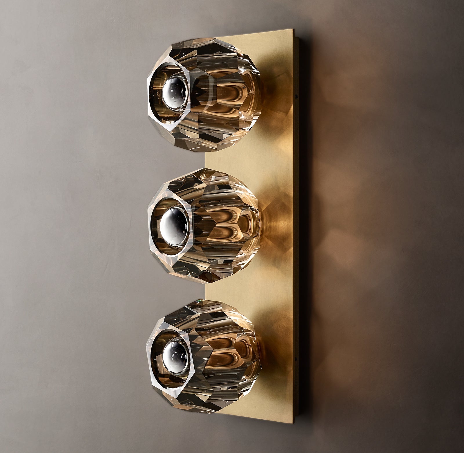 Boule De Smoke Crystal Linear Wall Sconce Modern Decorative Lighting