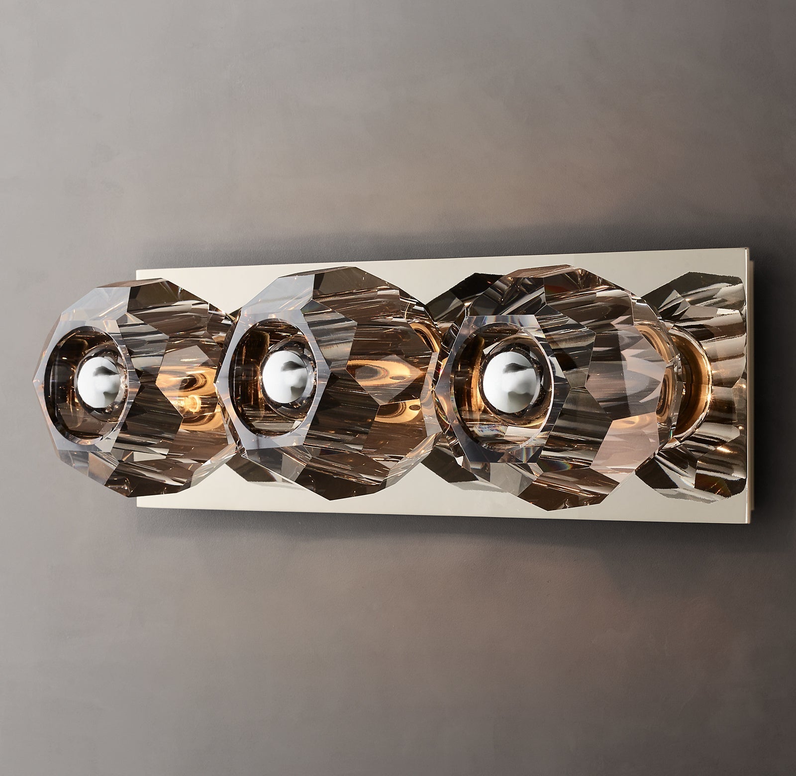 Boule De Smoke Crystal Linear Wall Sconce Modern Decorative Lighting