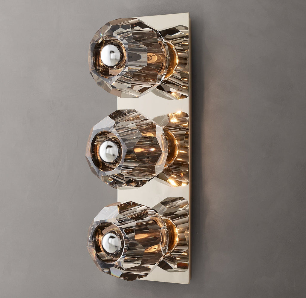 Boule De Smoke Crystal Linear Wall Sconce Modern Decorative Lighting