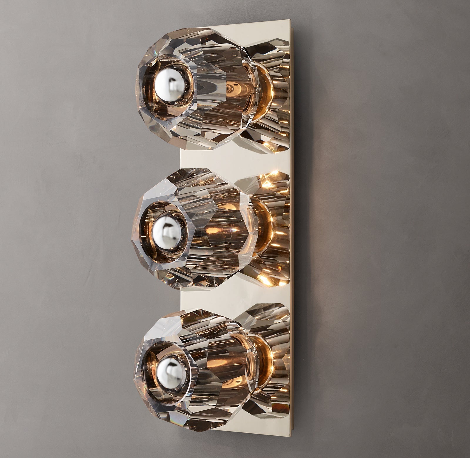Boule De Smoke Crystal Linear Wall Sconce Modern Decorative Lighting